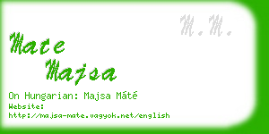 mate majsa business card