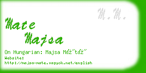 mate majsa business card